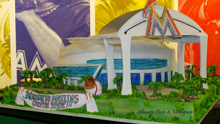 Jeffrey Loria Had A Marlins Park Cake With Swarovski Crystals And A Working Retractable Roof